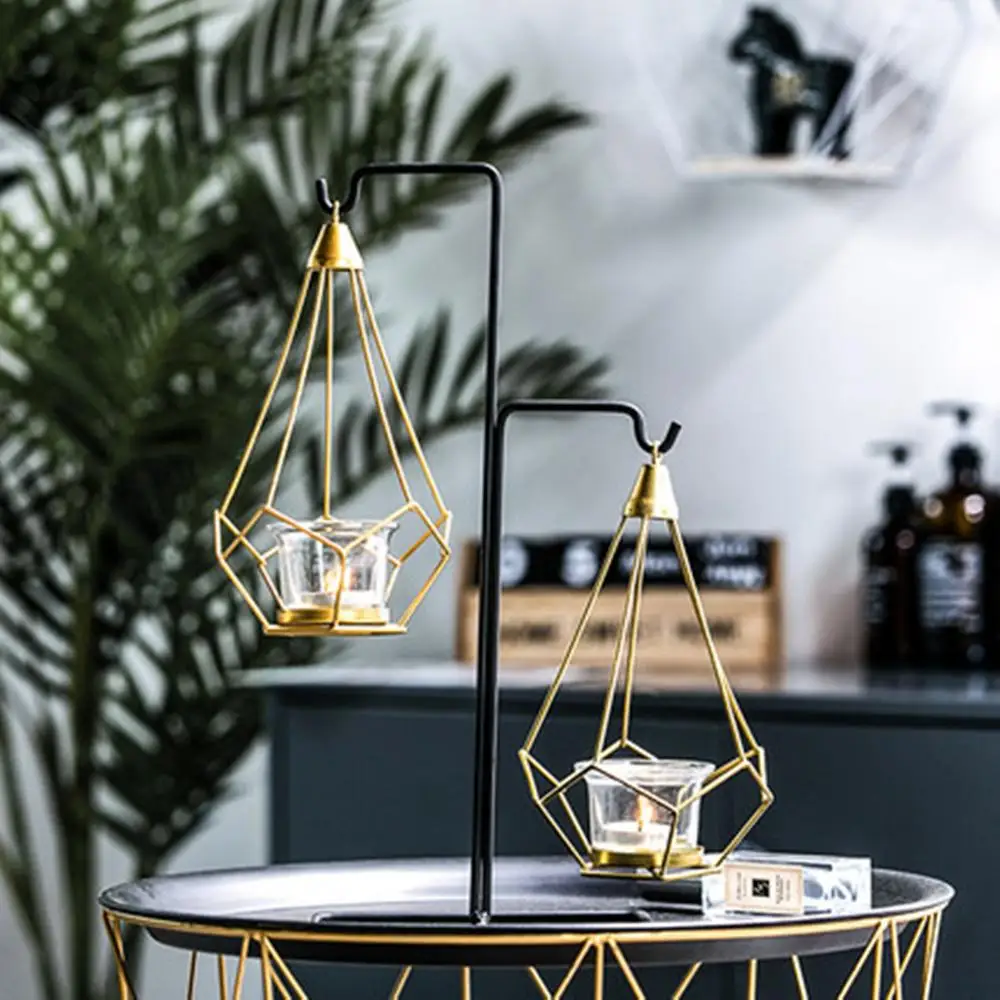 Простой Современный Железный подсвечник в скандинавском стиле гостиной дома