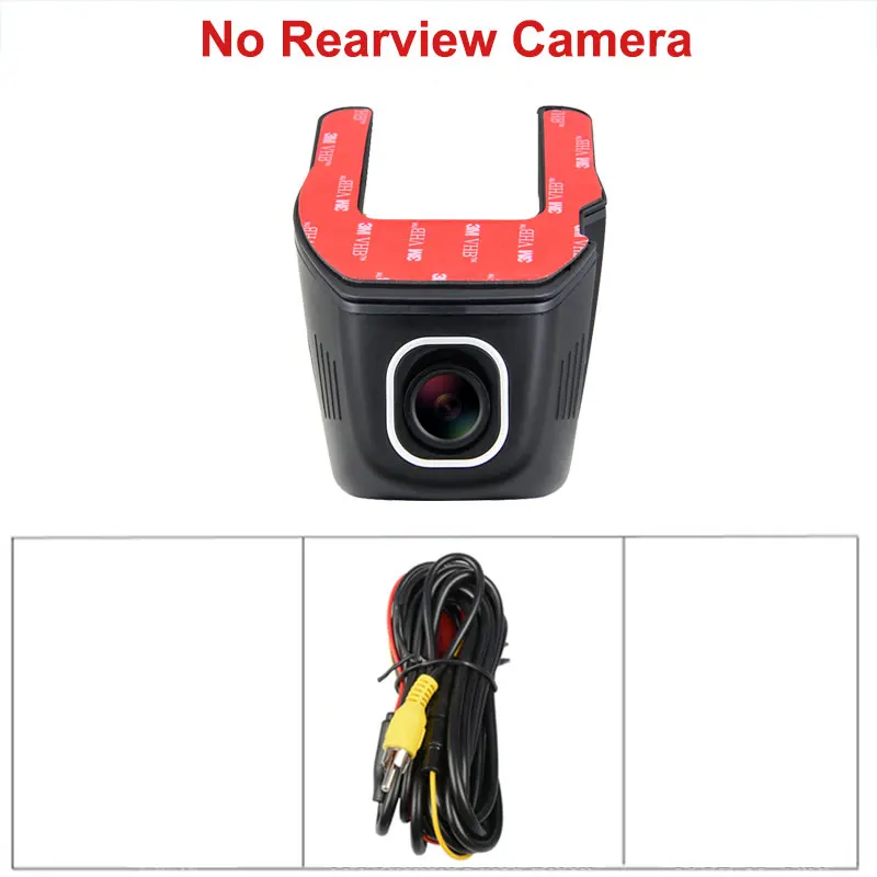No Rear Lens Kampacar автомобильный Wifi DVR видеорегистратор авто Цифровой видеорегистратор 2 Wifi Full HD 1080P Cam Novatek 96658 sony IMX323 видеорегистраторы с двумя объективами - Название цвета: No Rear Lens