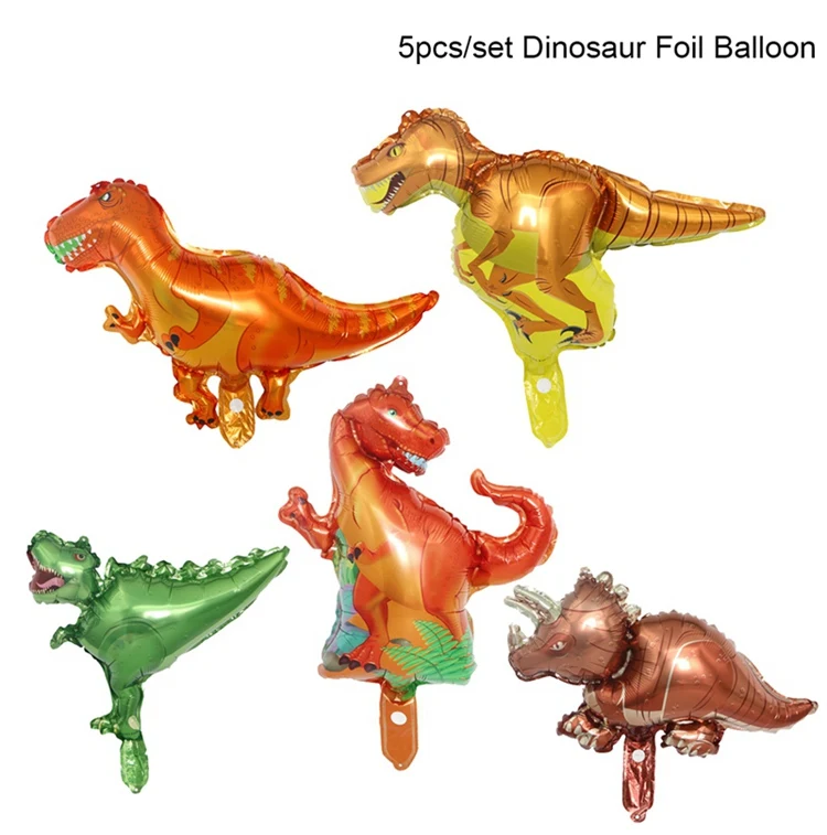 Dinosaur balloon 4 FENGRISE темно-зеленые воздушные шарики в виде животных пальмовых листьев воздушный шар на день рождения ребенка для вечеринки в стиле сафари декоративные шары для дня рождения бинозавр балон - Цвет: Dinosaur balloon 4