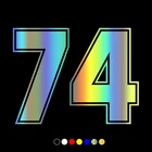 30504# наклейки на авто номер 74 водонепроницаемые наклейки на машину наклейка для авто автонаклейка стикер этикеты винила наклейки стайлинга автомобилей украшения на бампере автомобиля без фона