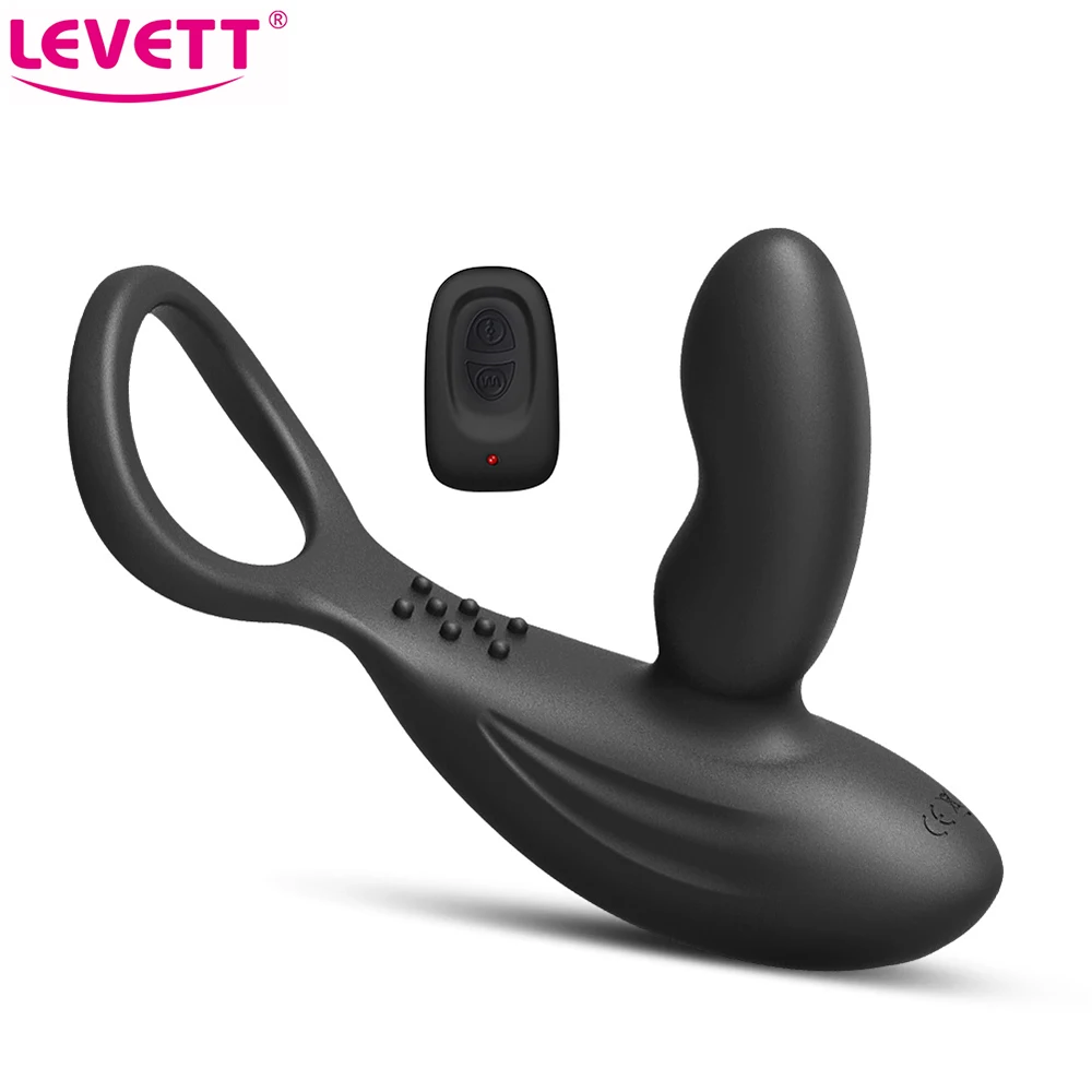 Мужской Вибратор для массажа простаты с кольцом на член анальные секс-игрушки