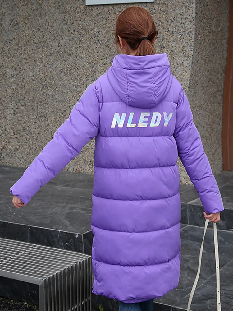 

Winter Coat Women Elegant Parkas 2021 New Bubble Coat Long Fashion Down Cotton Warm Puffer Jacket Ladies Coats and Jackets