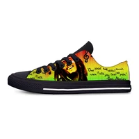 black shoes custom print bob marley images breathable outdoor trainer sneakers custom male shoes