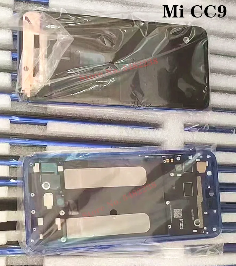 

100% оригинальная средняя рамка для Xiaomi Mi CC9 MICC9 ЖК-дисплей передняя рамка с кнопками регулировки громкости сменные детали