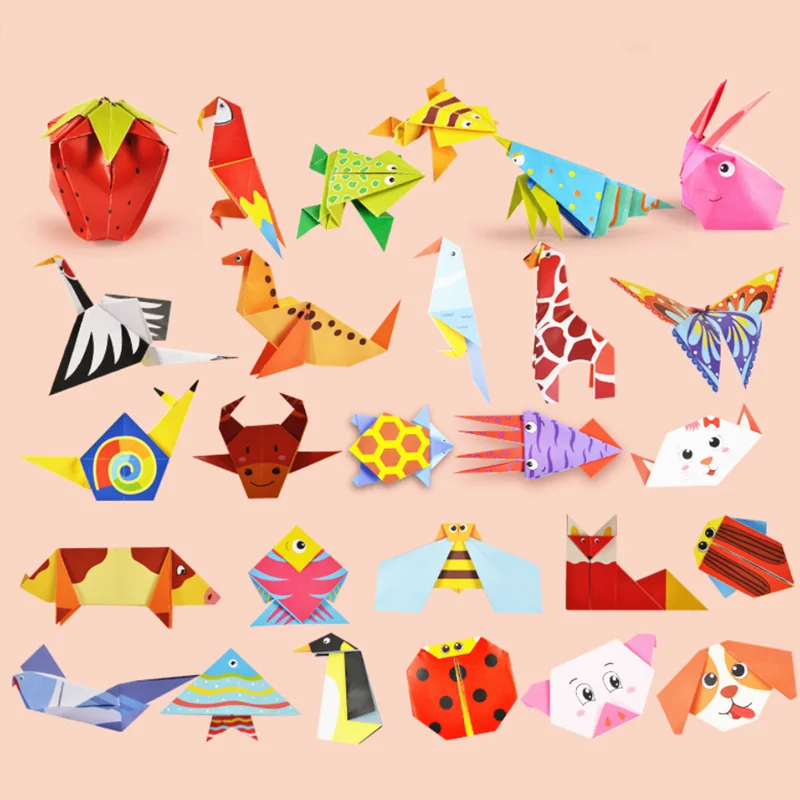 54 страниц 3D Искусства и ремесла Сделай Сам для детей Бумага искусства детские