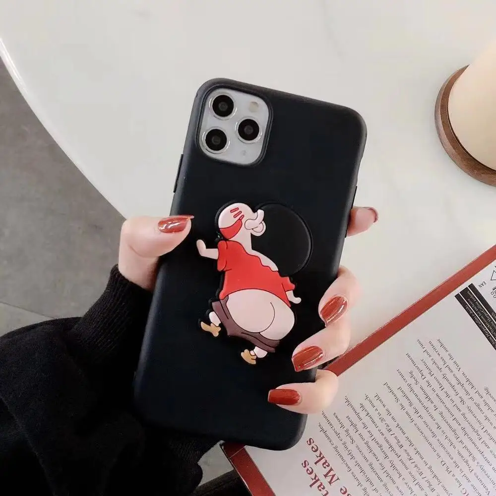 Японский 3D милый мягкий чехол для iphone 11MAX 11Pro MAX XS XR 8 plus для samsung S10 - Цвет: X