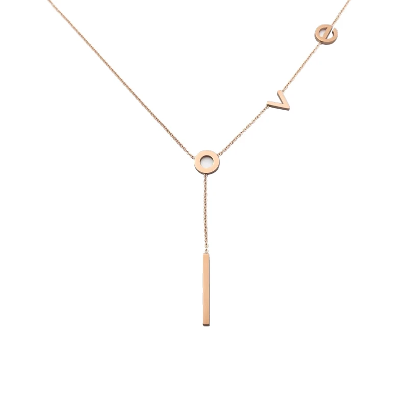 Классическое ожерелье из нержавеющей стали для женщин дизайнерское ювелирное