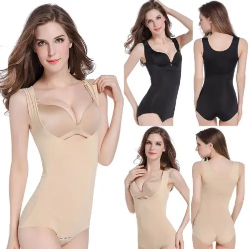 

Hot Sale Fashion Women Sexy Slim Bodycon Shapewear Seamless Underwear Full Body Shaper Plus Size One-piece Slim Thin Bodysuit