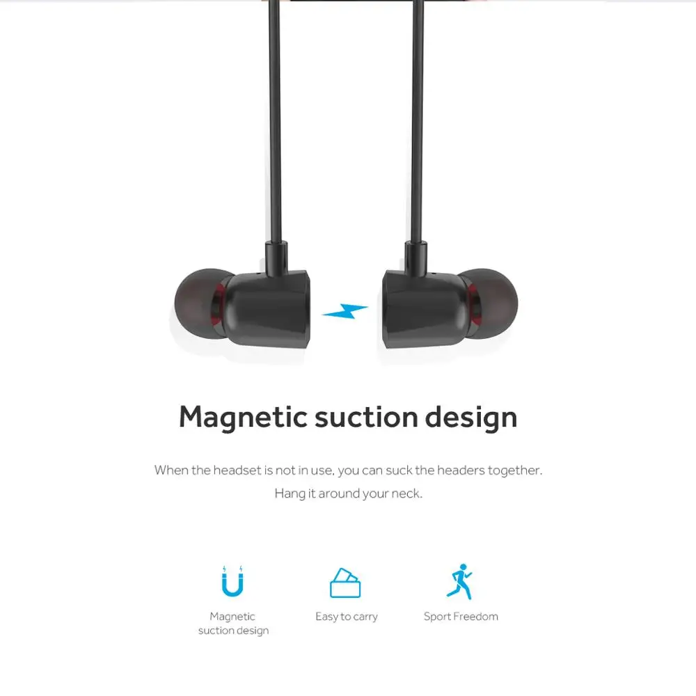 Rockspace беспроводные наушники bluetooth-наушники на шею для Xiaomi iPhone наушники стерео auriculares fone de ouvido с микрофоном