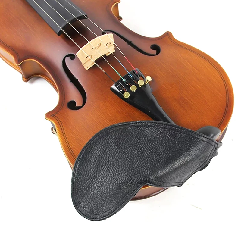 Fom Violin Viola Leather Chinrest Pad Padded Chin Fiddle Volin Partners Musical Instruments Crafted Sheep skin 3/4 1/4 4/4 | Спорт и