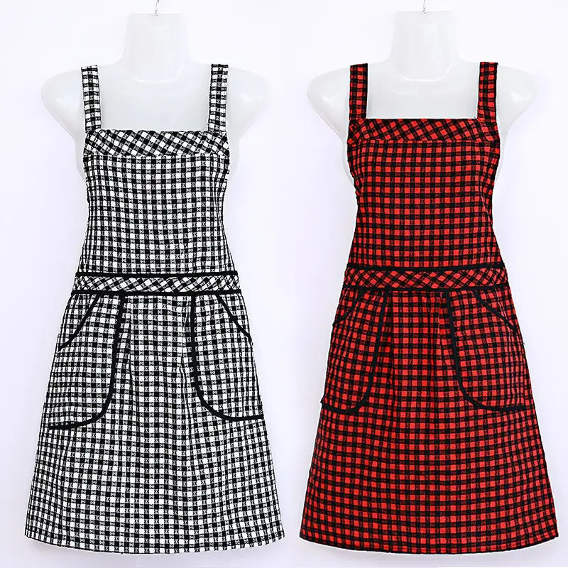 

Kitchen Cooking Apron Cleaning Tools Printed Home Sleeveless Cotton Linen Aprons for Men Women Baking Accessories Dress E0983