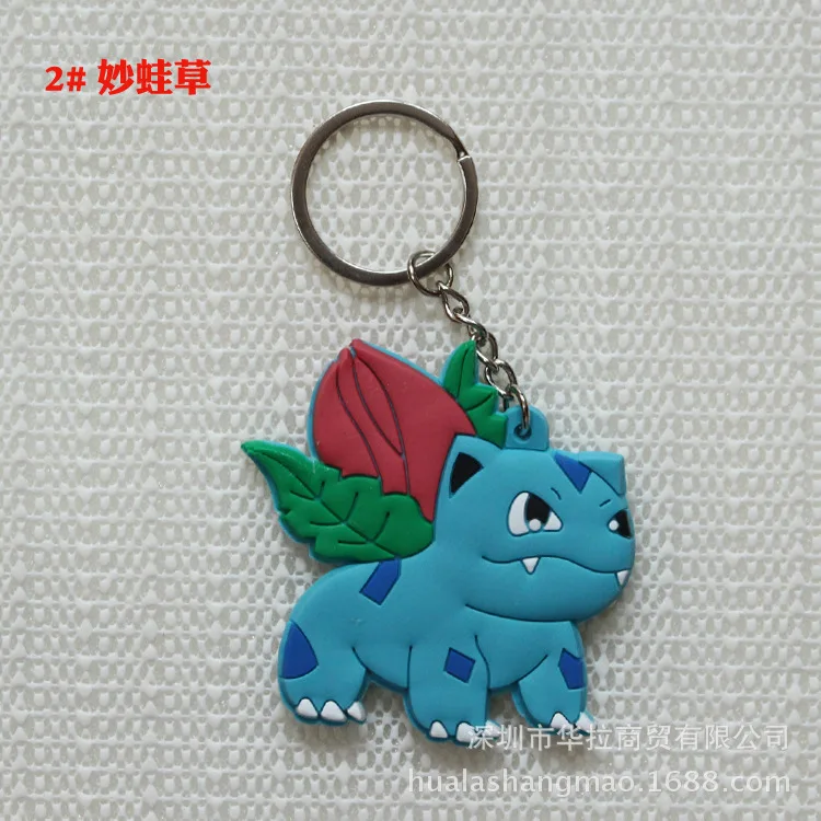 Мультфильм Аниме ПВХ Покемон Сквиртл Bulbasaur Venusaur Chansey Psyduck Jigglypuff Totodile Houndoom прекрасный Забавный брелок Кадена