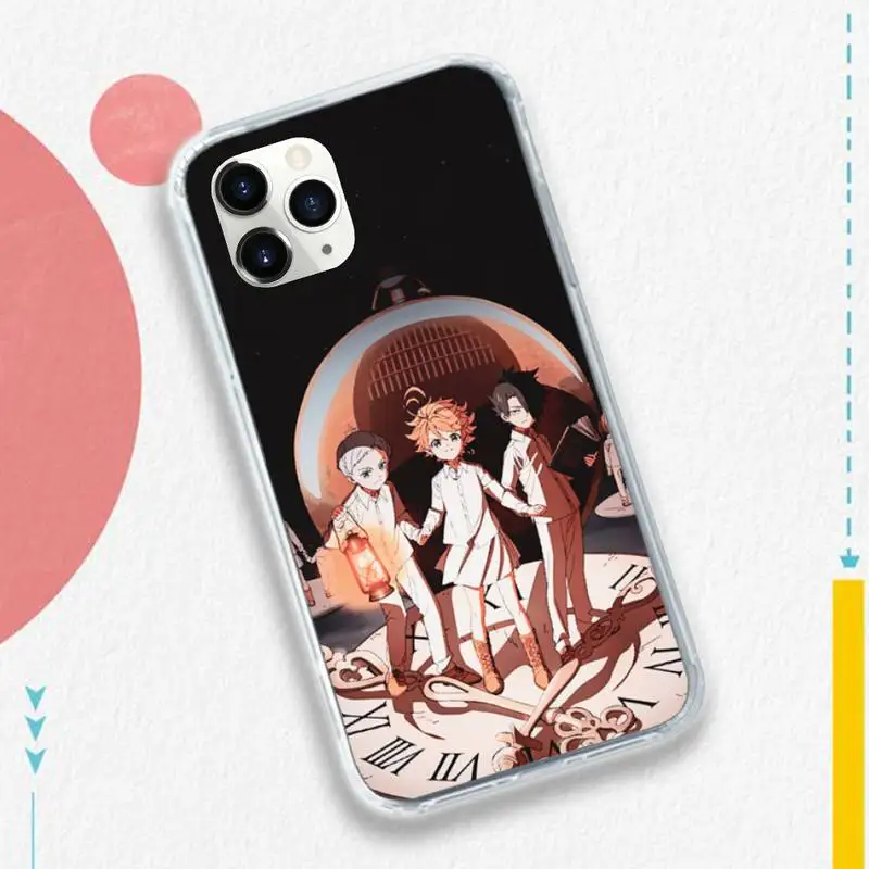 

Anime The Promised Neverland Phone Case for iPhone 11 12 pro XS MAX 8 7 6 6S Plus X 5S SE 2020 XR