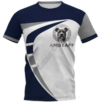 amstaff 3d printed t shirts women for men summer casual tees short sleeve t shirts funny animals short sleeve 02