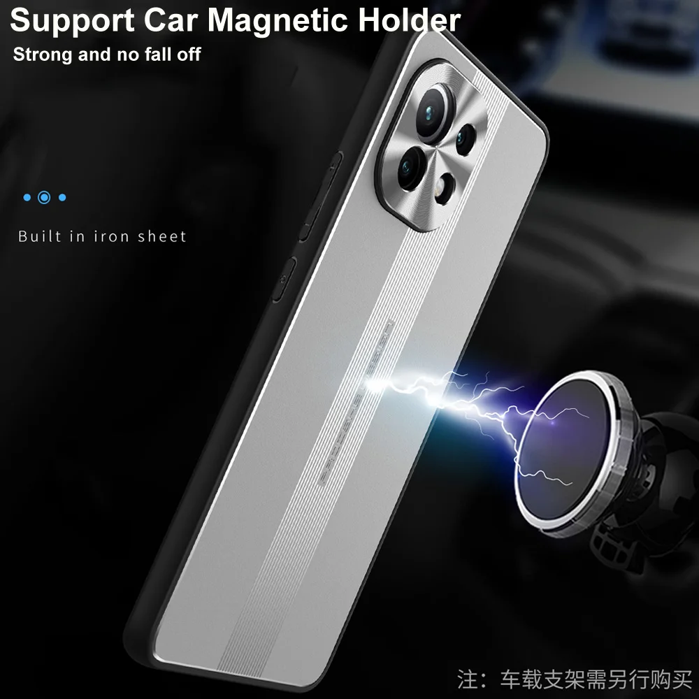 Чехол для Xiaomi Mi 11 роскошный алюминиевый чехол-накладка Магнитный чехол защитный