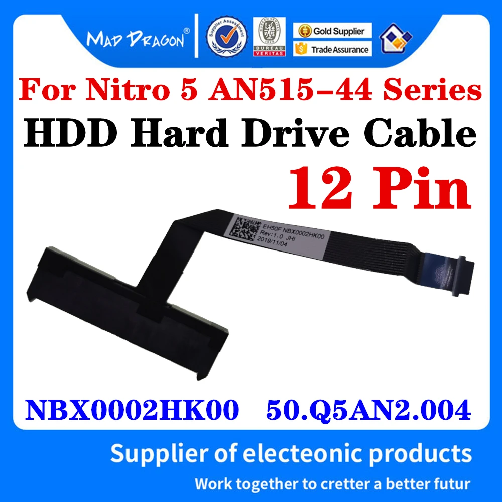Original NBX0002HK00 50.Q5AN2.004 For Acer Nitro 5 AN515-44 Series A-R99Q -R74P Laptop SATA HDD Hard Drive Cable Connector Line