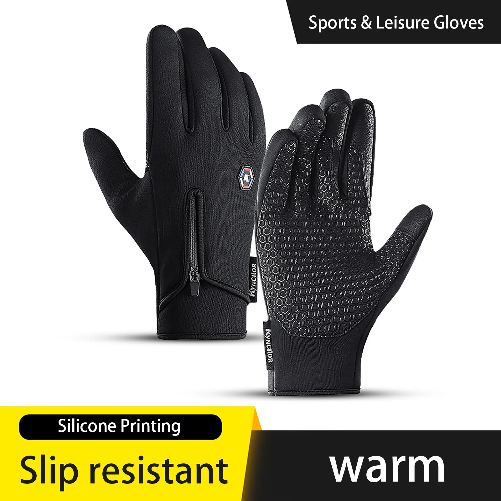 

Men's Autumn And Winter Windproof Waterproof Sports Touch Screen Gloves Winter Arthritis Gloves Touch Screen Gloves Arthrit