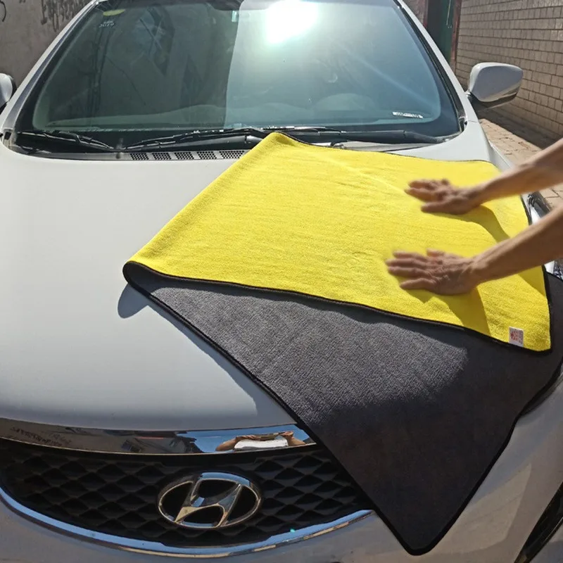 

Large Microfiber Towel Car Auto Washing Towel Cleaning Drying Cloth Hemming Car Care Cloth Detailing For Door Window