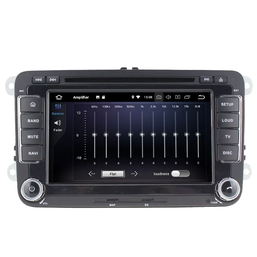 Автомобильный DVD плеер GPS Navi 2din Android 9 0 8 ядер 4 Гб ОЗУ 64 ПЗУ мультимедийный для Volkswagen