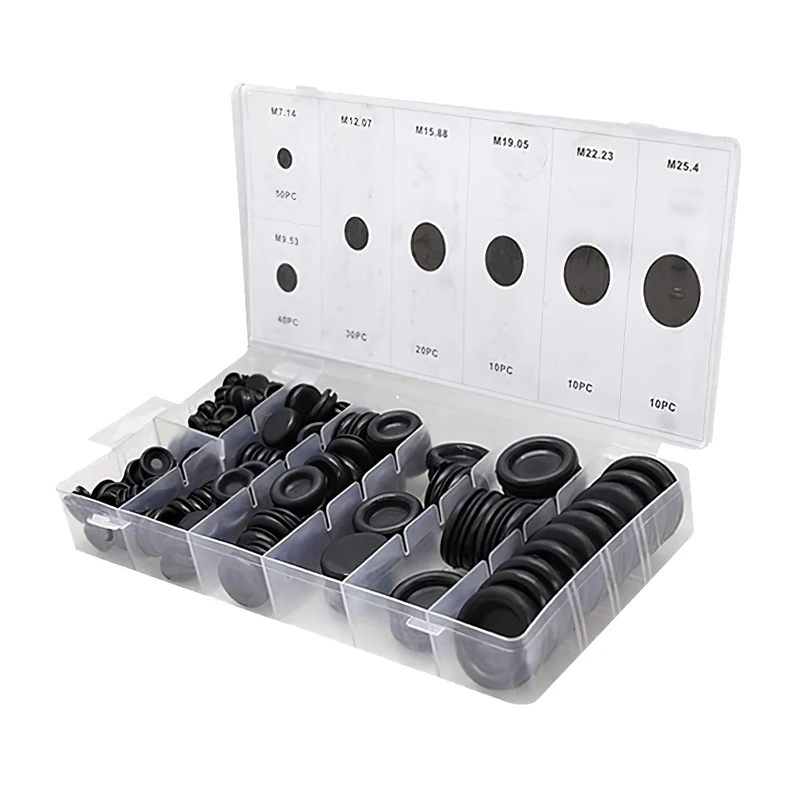 Набор резиновых втулок 170 шт. Комплект прокладок для сетевого экрана