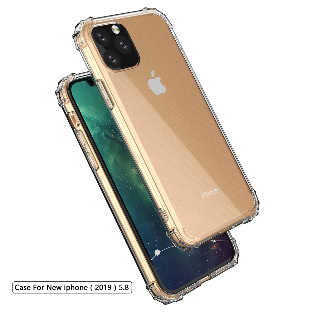 Противоударный прозрачный силиконовый чехол для Apple iPhone SE 2020 11 Pro 7 8 Plug XS Max XR из ТПУ