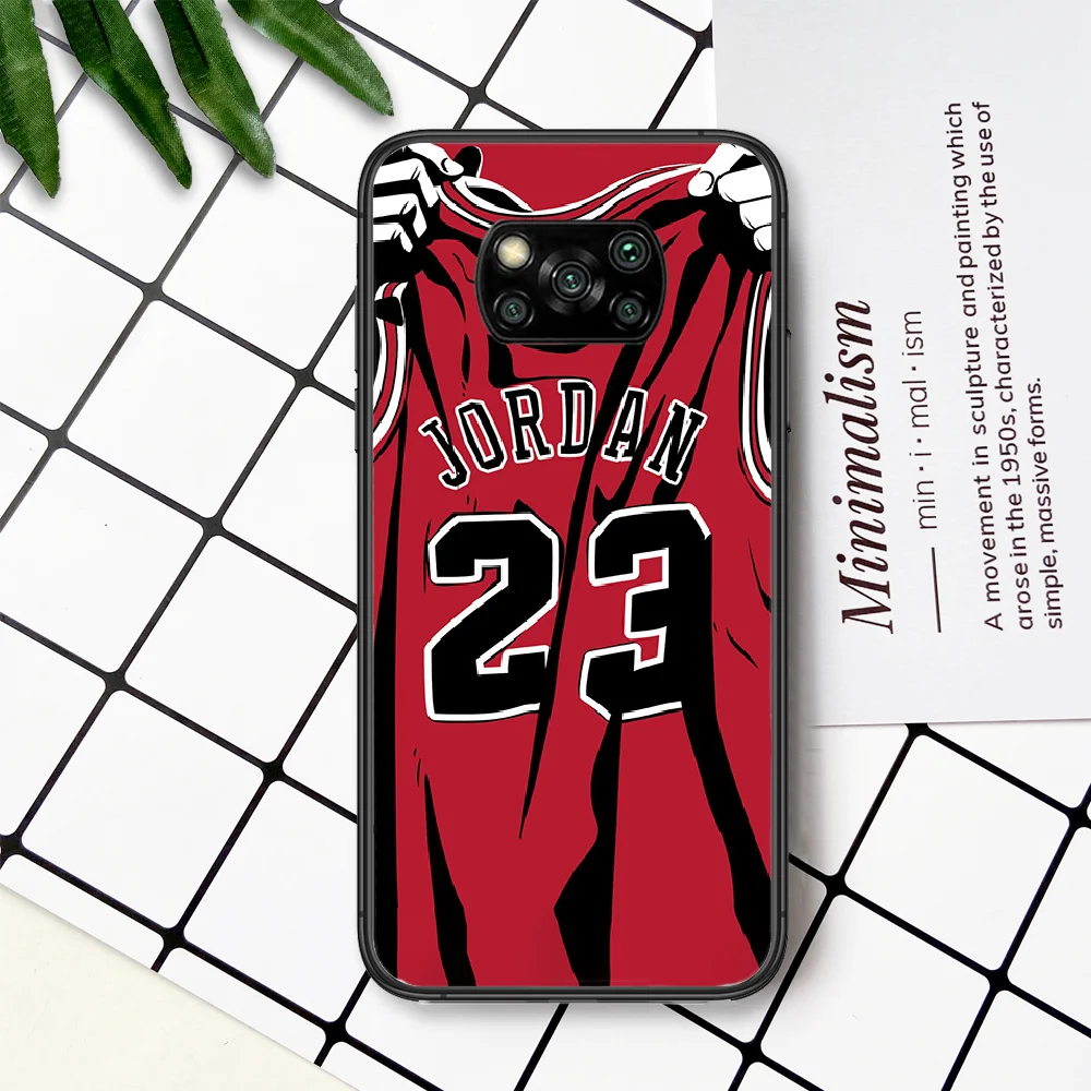 

Basketball 23 Jordan Phone Case For Xiaomi Mi Note 10 A3 9 MAX 3 A2 8 9 Lite Pro Ultra black Funda 3D Etui Fashion Bumper Trend