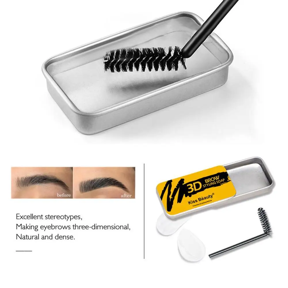 Eyebrow Soap Wax Fluffy Eyebrows Gel Styling Makeup Brow Sculpt Lift Waterproof Transparent Stereotype | Красота и здоровье