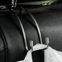 multi functional metal auto car seat headrest hanger bag hook holder for bag purse cloth storage auto fastener clip accessories
