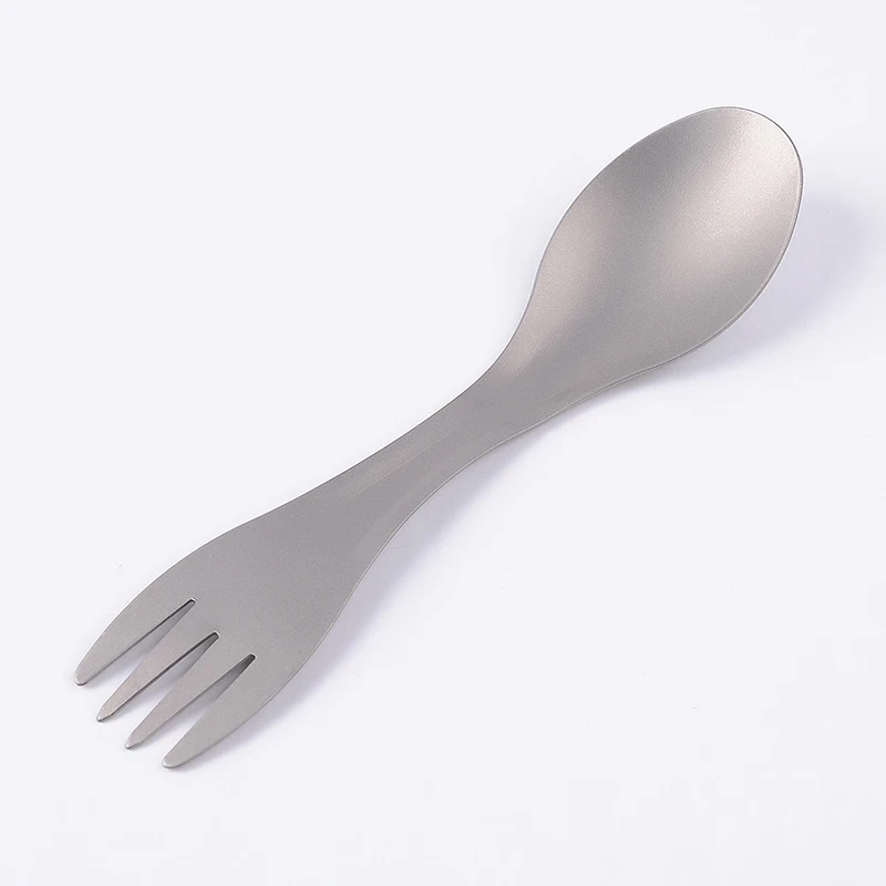 Легкая многофункциональная титана Spork Ложка Вилка столовая посуда для наружного