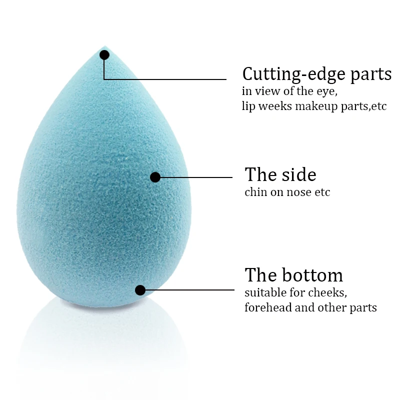 Светильник губка для основы синего макияжа косметическая пудра гладкая макияжа|