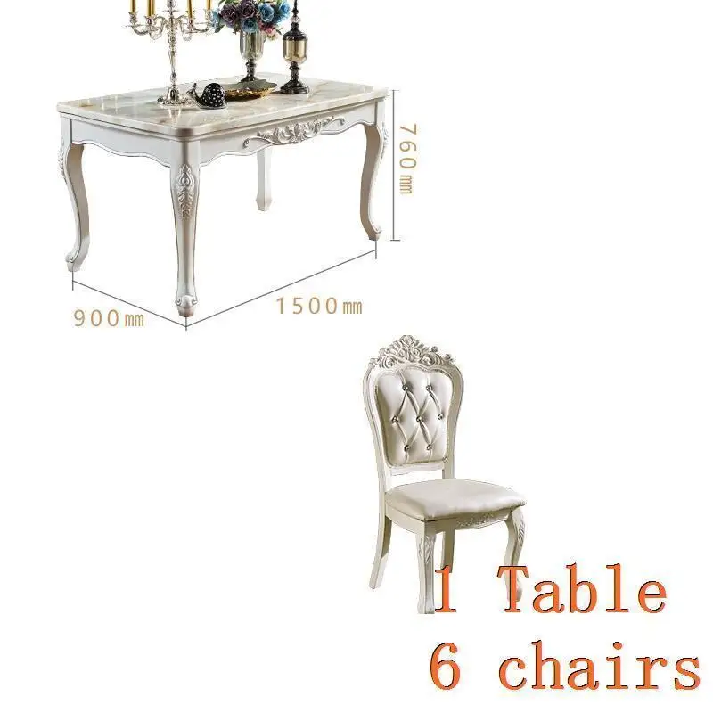 Masa Sandalye Sala De Jantar Esstisch Tafel Redonda Eettafel Tisch обеденный набор европейский стол