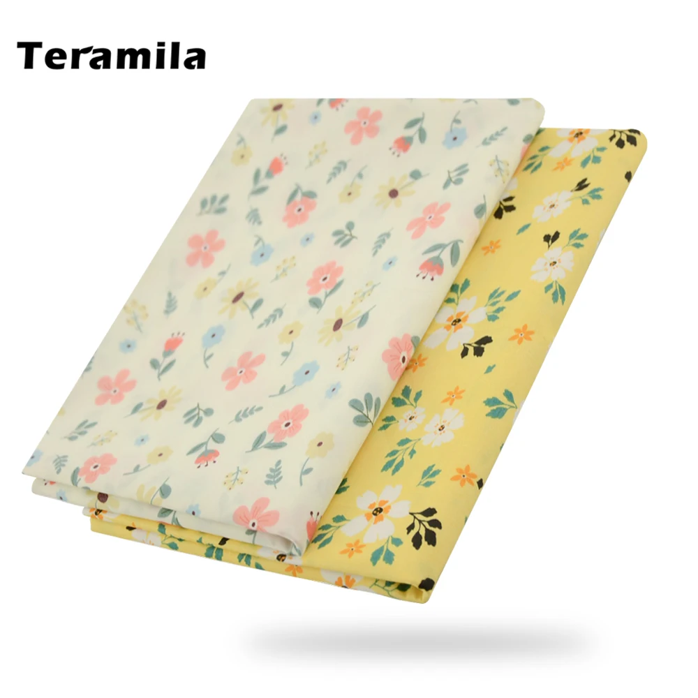 

Teramila High Quality Simple Low-key Style 100% Cotton Fabric Satin Jacquard Fabric for Sewing Gown Dress Clothes By Per Meter
