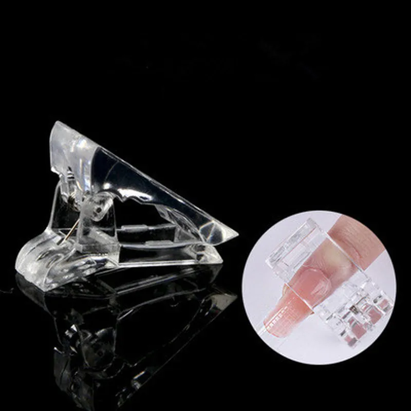 1 шт. зажим для ногтей акриловый пластиковый накладной лак типсы наращивания