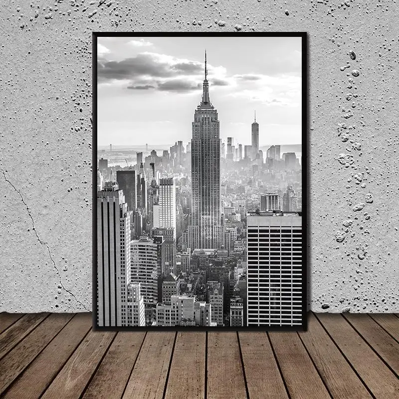 

New Arrival Modern Nordic Decor Rockefeller Center Poster Canvas Painting Wall Art Pictures Gifts