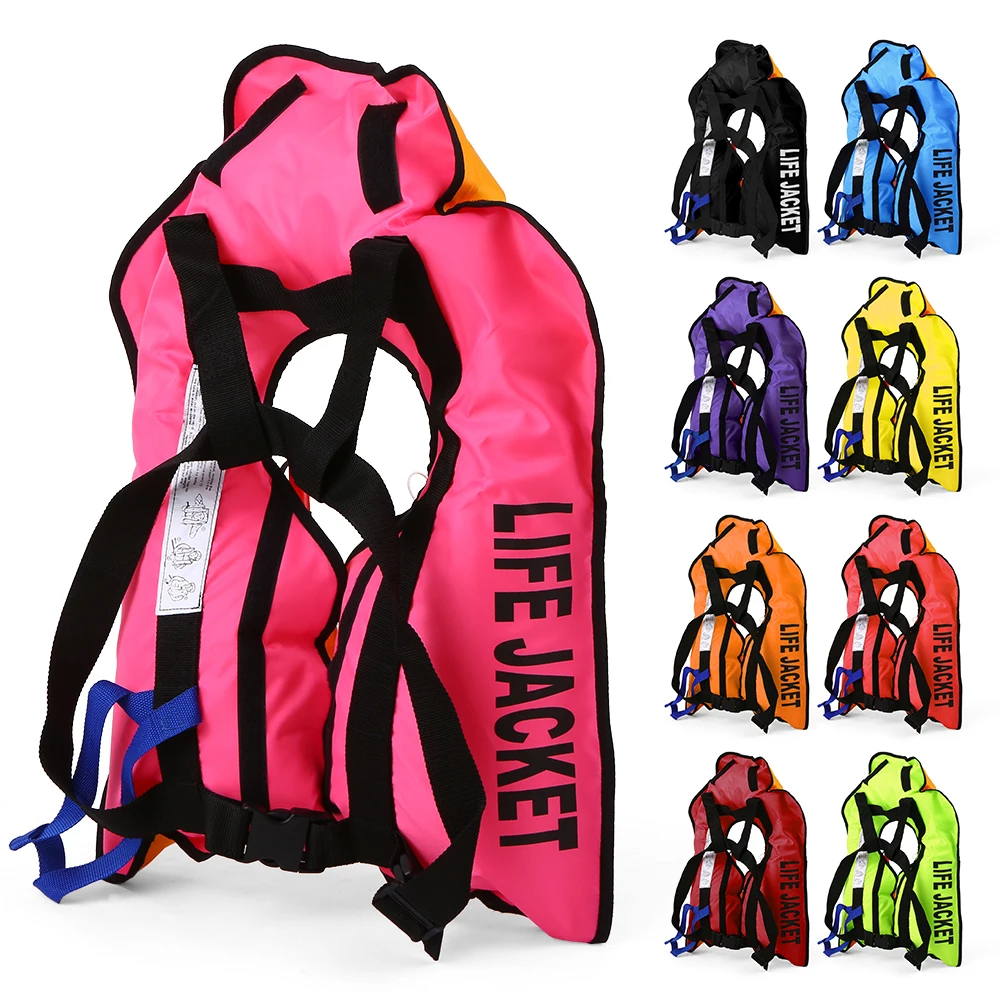 

Automatic Inflatable Life Jacket Professional Adult Swiming Fishing Life Vest Swimwear Water Sports Swimming Survival Jacket