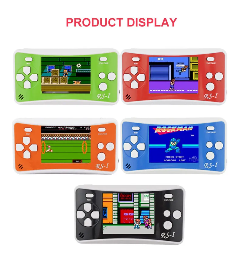 RS 1 портативная игровая консоль 2 5 дюймов ЖК дисплей 152 игры Встроенный