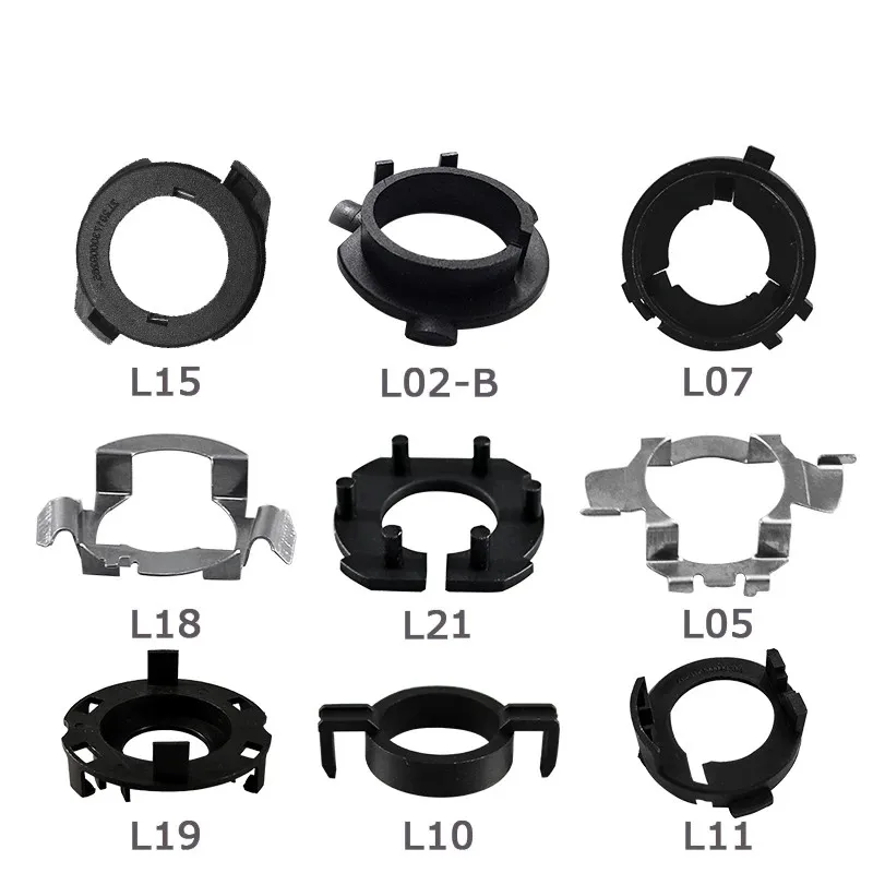 

Carlitek H7 LED Bulbs Adapters H4 H11 H8 H9 9005 9006 HB3 Headlamp Sockets Base Clip Retainer Headlight Adapter L02 L13 L07 L24