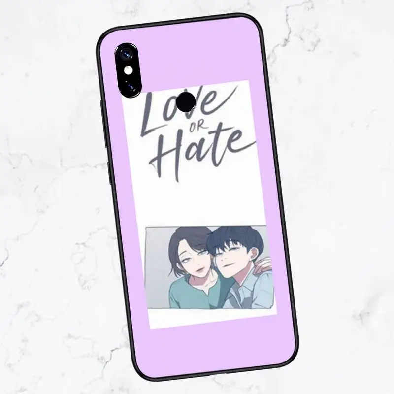 

anime Love Hate Boy Phone Case For Xiaomi Redmi 7 8 9t a3Pro 9se k20 mi8 max3 lite 9 note 9s 10 pro