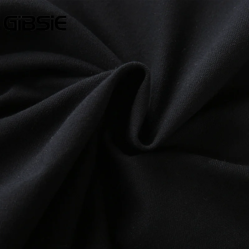 Женская вышитая рубашка GIBSIE 5xl 4xl размера плюс черная повседневная Корейская на