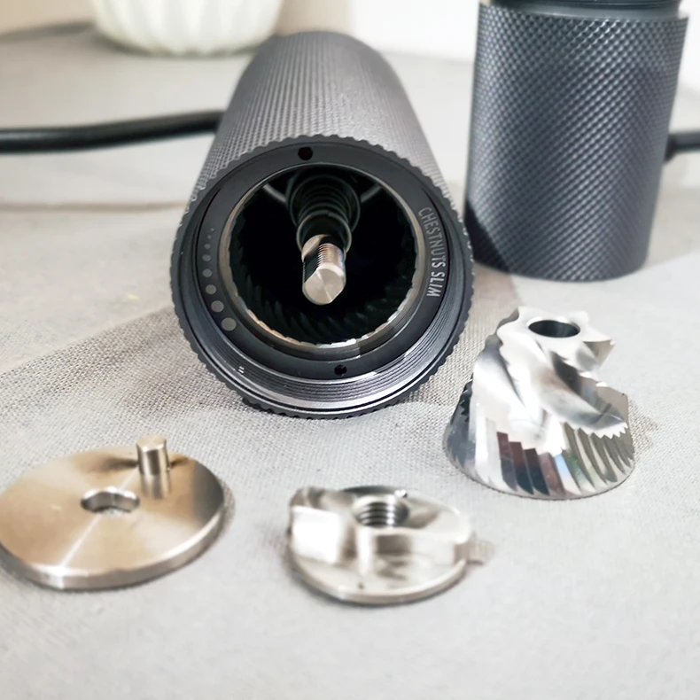 TIMEMORE-molinillo de caf&eacute; SLIM PLUS, molinillo manual de ajuste sin aspereza, molinillo port&aacute;til-5