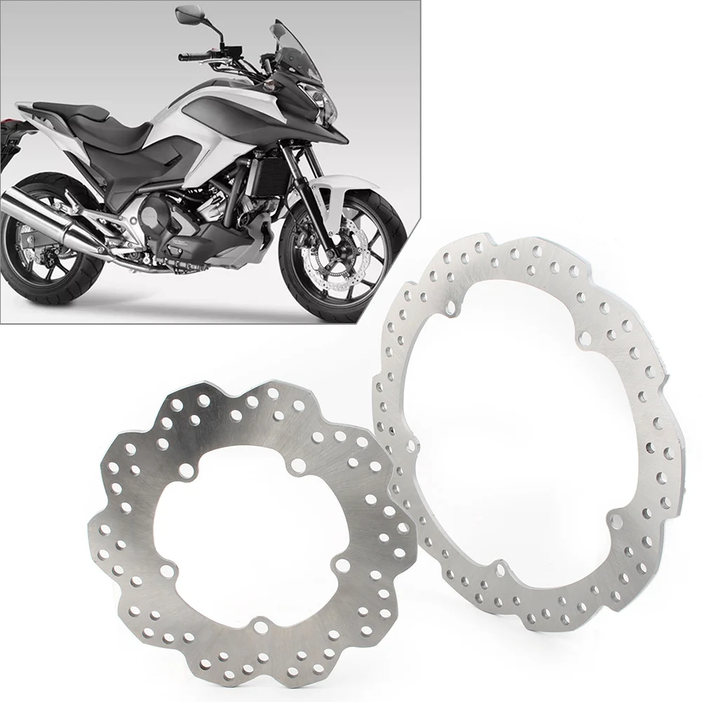 

2PCS Motorbike Front & Rear Wheel Disc Brake Rotor For HONDA NC750X NC750S NC700S NC700X NC700D CTX700 Steel