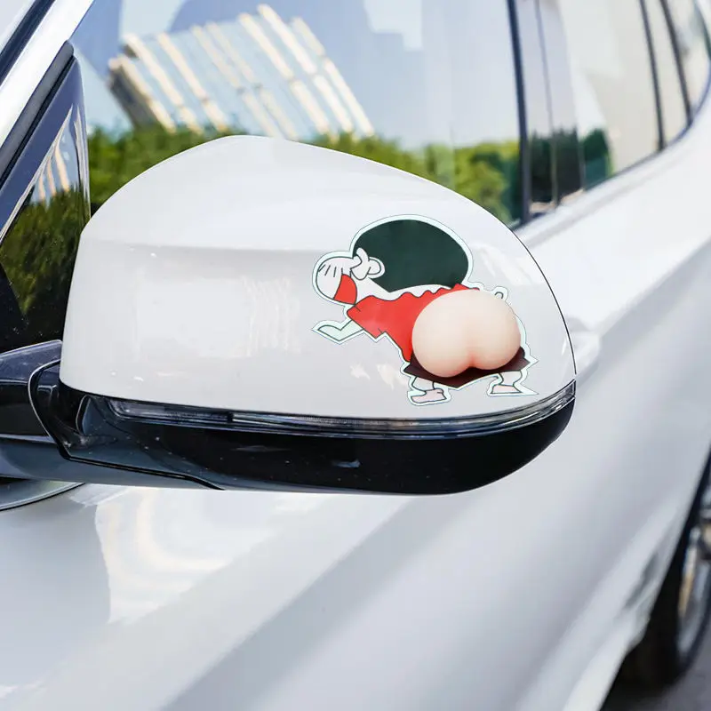 

Cute Cartoon 3D Butt Car Protection Sticker for Car Door Anti-collision Rearview Mirror Bumper Protector Phone Case Decoration