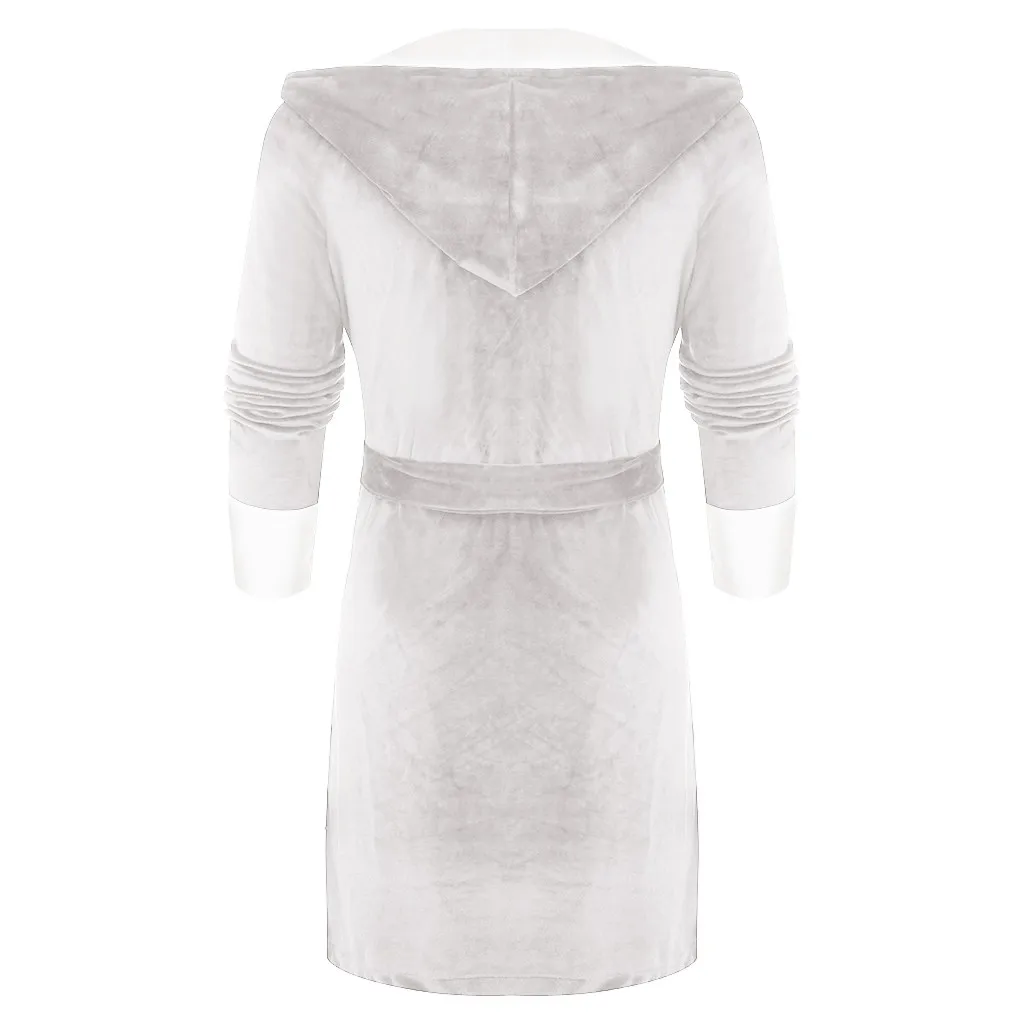 Женский зимний халат плюшевый удлиненный с шалью домашняя одежда теплый