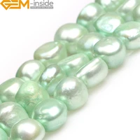 natural gem inside 9 10mm freeform freshwater pearl beads for jewelry making strand 15 bracelet necklace diy gifts wholesale new