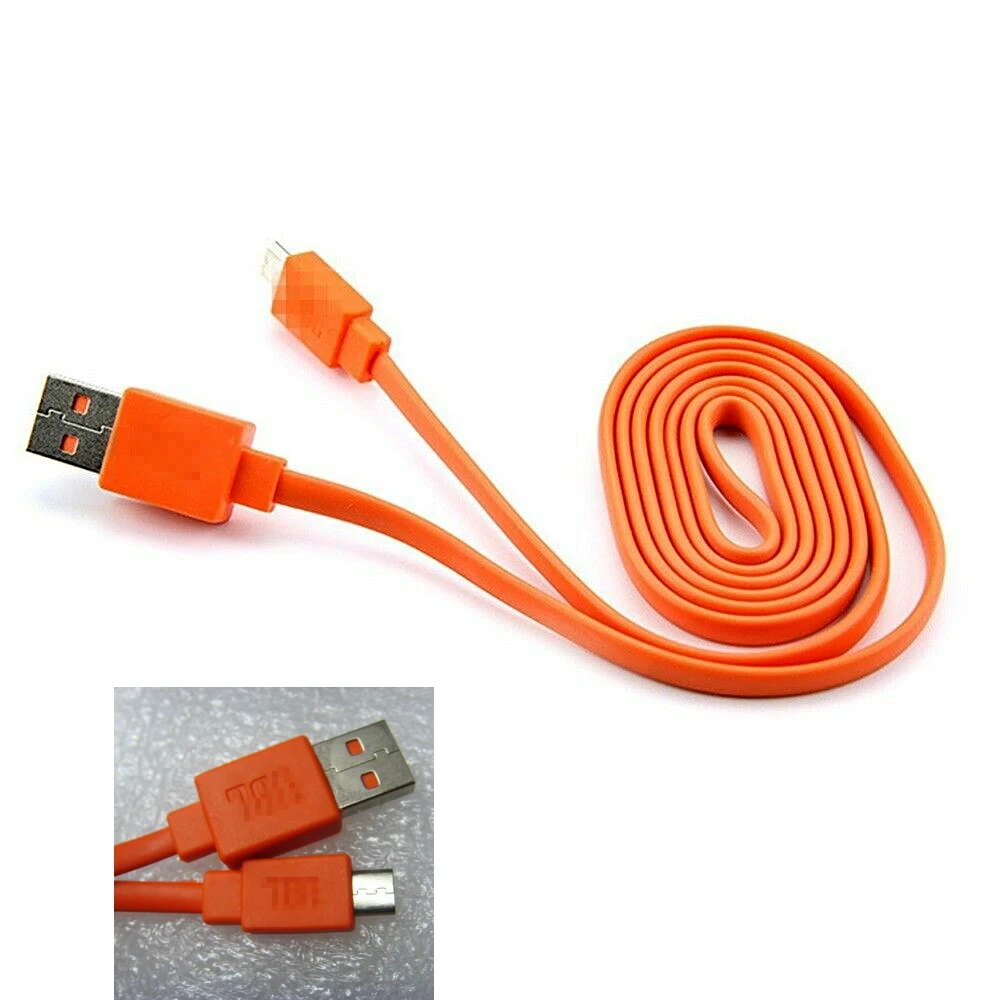 

BAAQII Replacement 1M USB Charger power Charging Data Cord Cable for JBL Flip 3 4 Pulse 2 Bluetooth Speaker Orange Practical