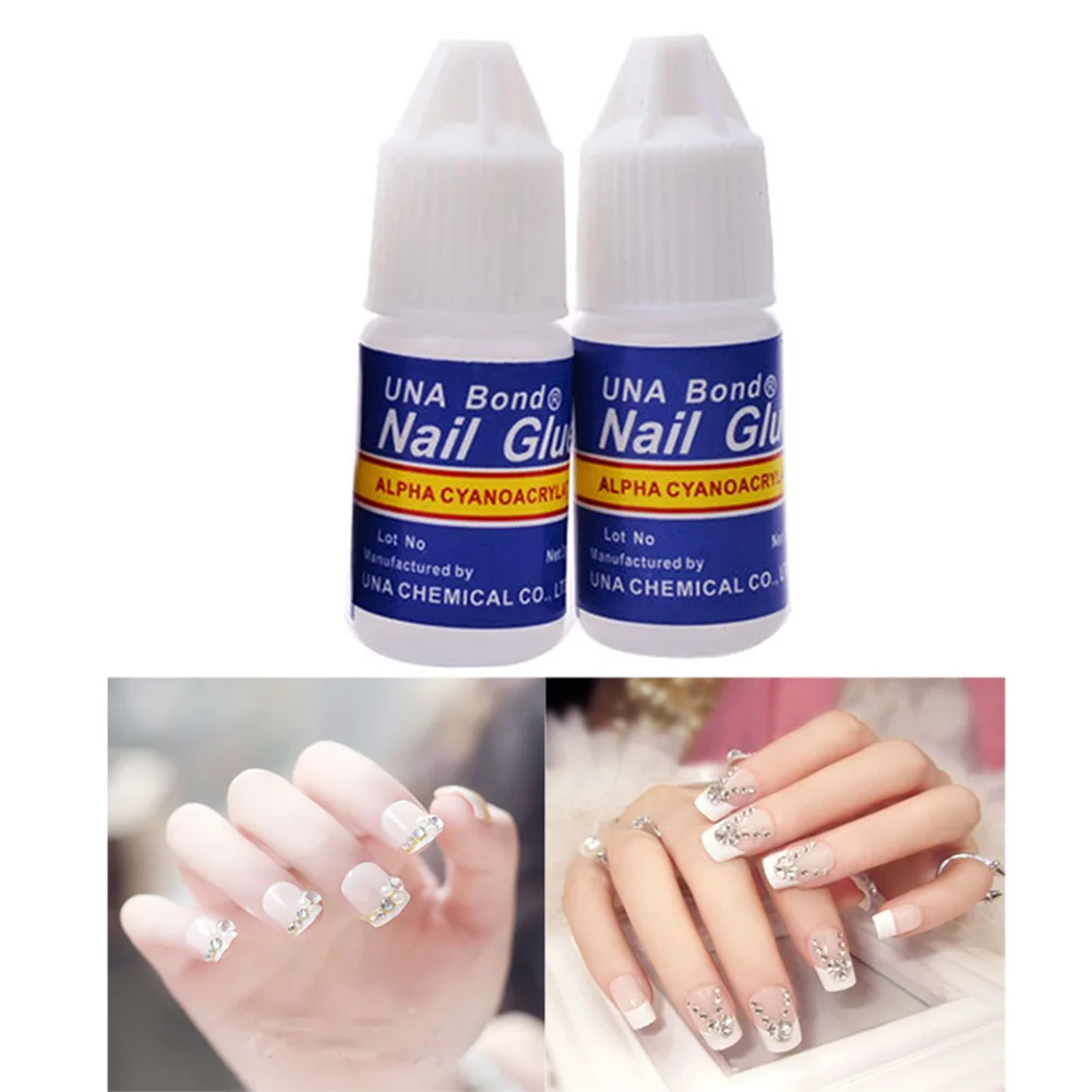 2 шт./компл. 3g клей для ногтей использовать УФ акриловых страз украшения Наклейки