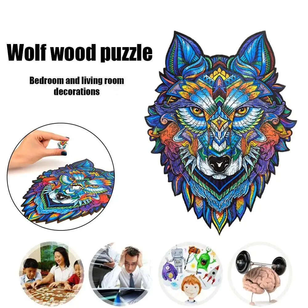 

Wooden Puzzle For Adults Children DIY Wooden Puzzles Puzzle Is The Gift Shaped Jigsaw Piece Wooden Animal Each Christmas be Q3V8