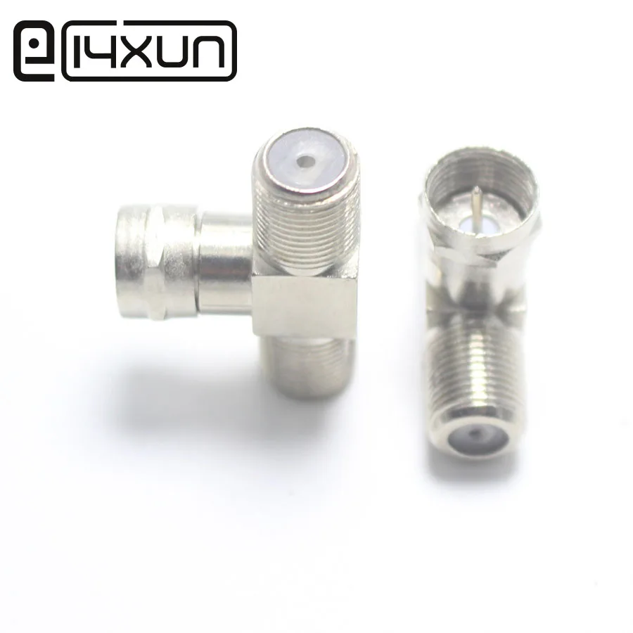 2 шт. в 1 F головка ТВ Штекер гнездо разъем для замкнутого контура прямоугольный