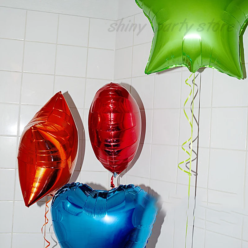 18-дюймовый воздушный шар из алюминиевой фольги в форме звезды однотонные