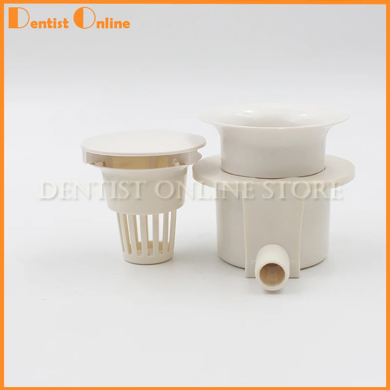 

2PCS Dental Unit Plastic Spittoon Filter with Holder Connector Screen Plastic Filter Mesh for Dental Chair Spittoon Parts